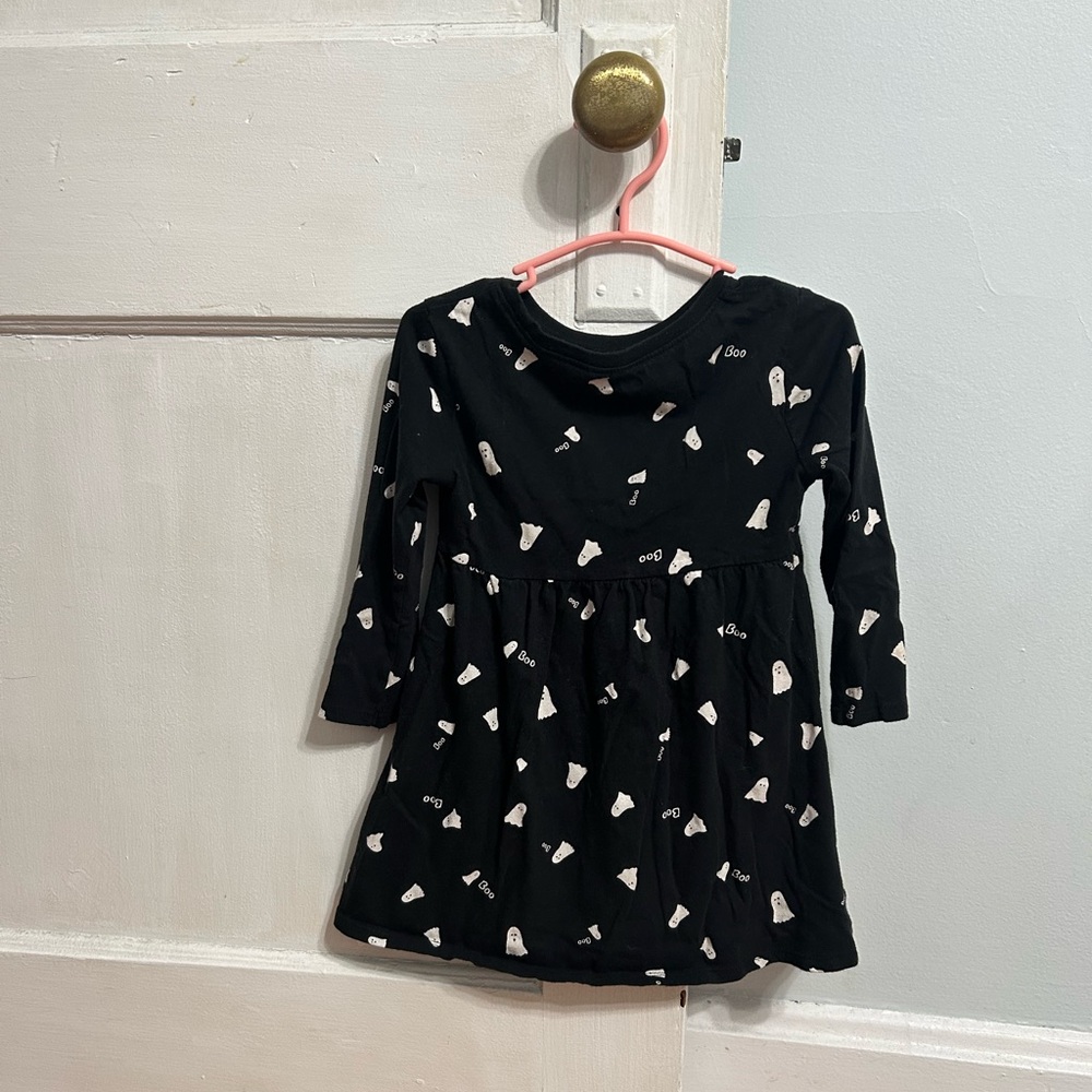 Toddler Ghost Patterned Halloween Dress